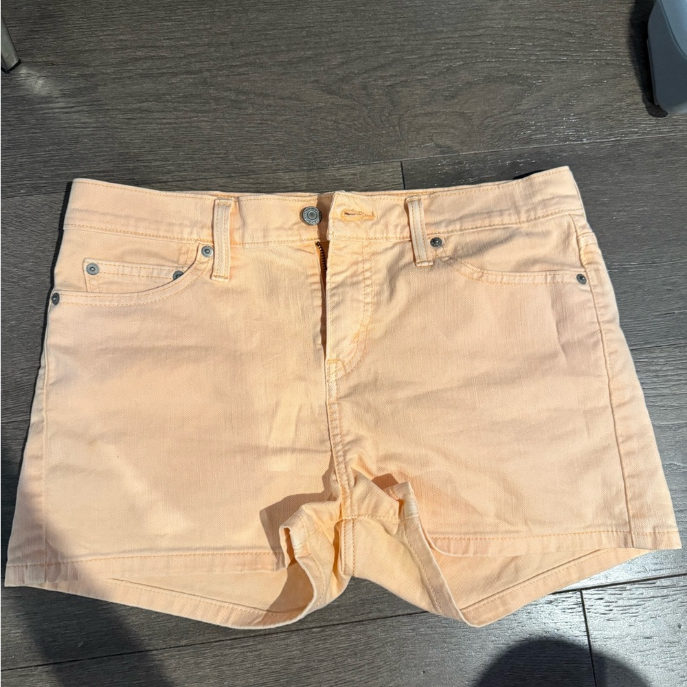 Levi's Light Peach Jean Shorts for Women